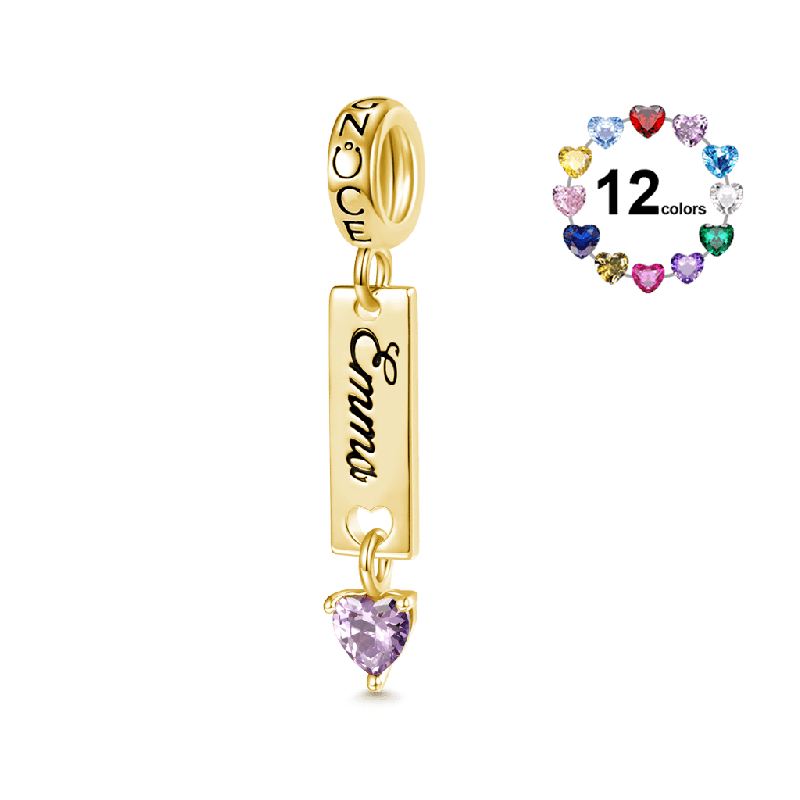 Colgante Clásico de Barra Chapado en Oro de 18k