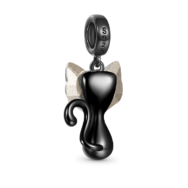 Colgante Gato Negro Cristal