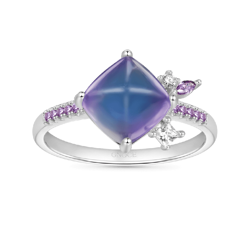 Anillo Torre de Azúcar de Fluorita