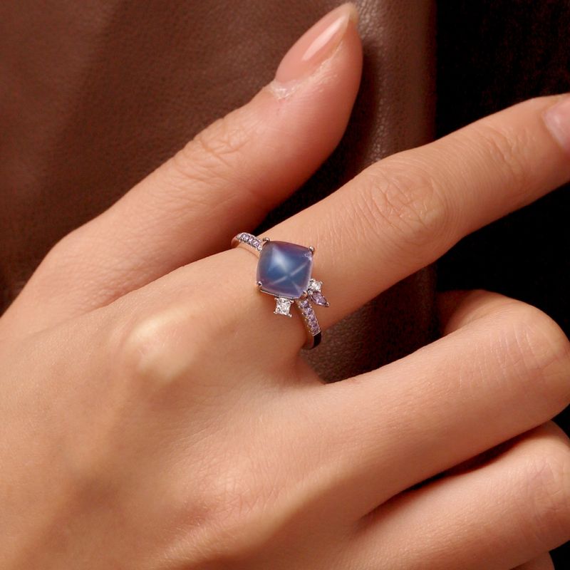 Anillo Torre de Azúcar de Fluorita