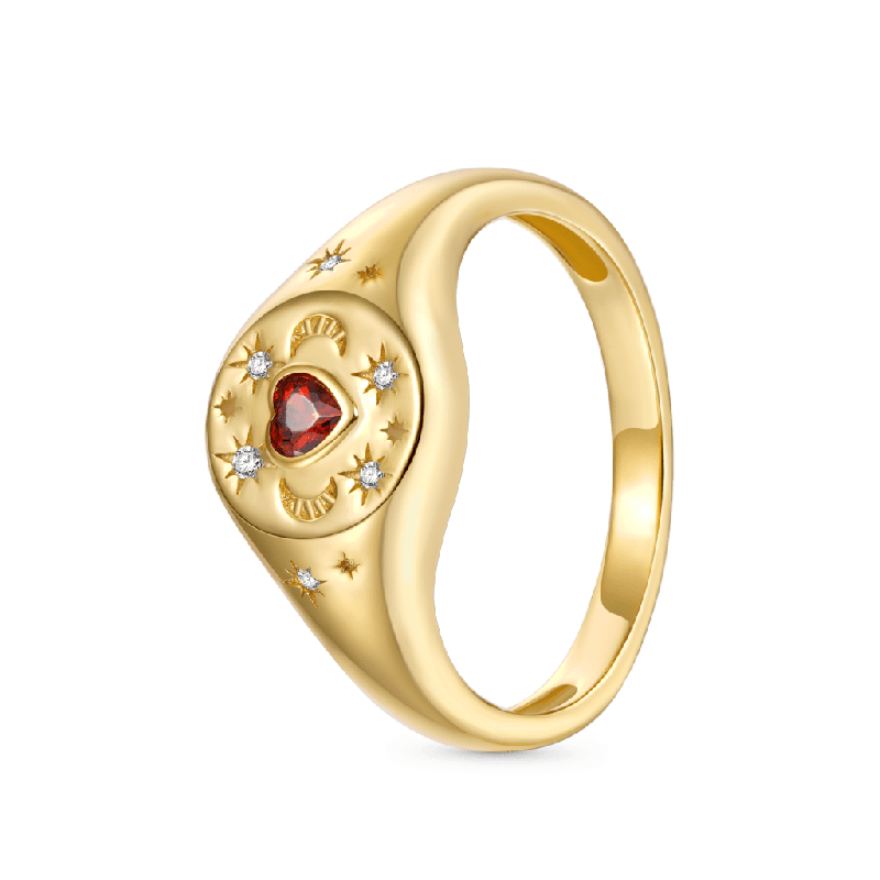Anillo Corazón Vintage