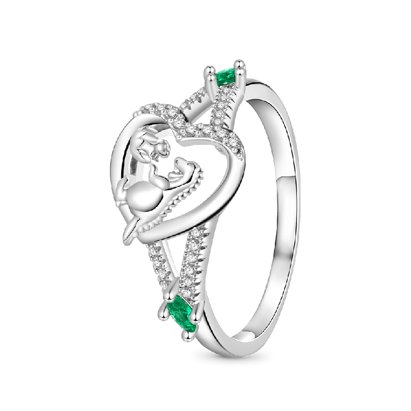 Anillo Corazón Dinosaurio