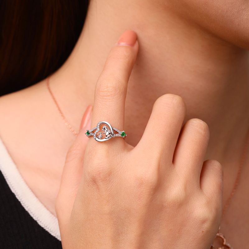 Anillo Corazón Dinosaurio