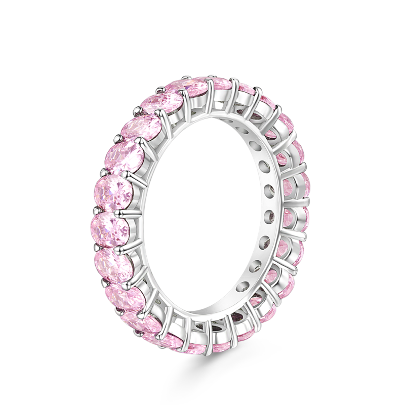 Anillo de Morganita Corte Ovalado