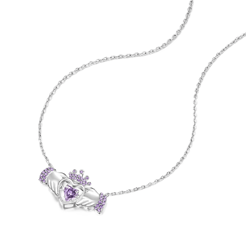 Collar Corona Manos Corazón