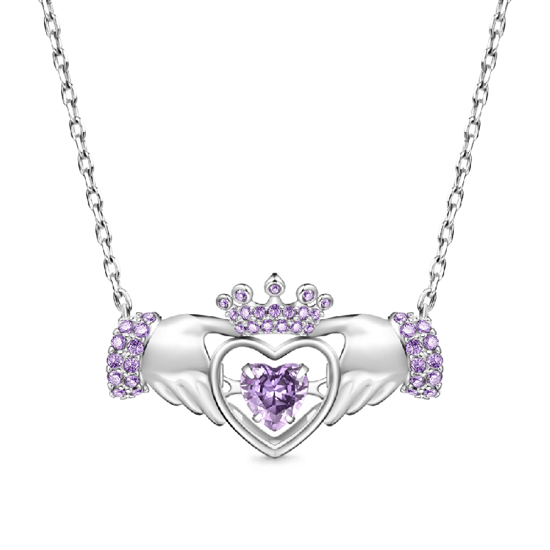 Collar Corona Manos Corazón