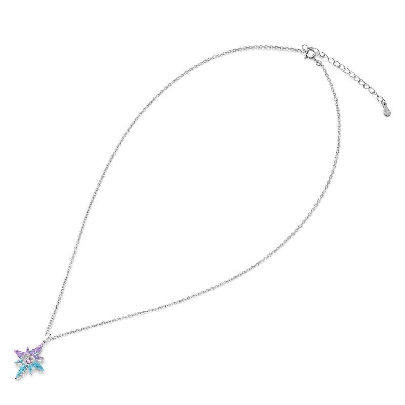 Collar Estrella de Ocho Puntas Corazón