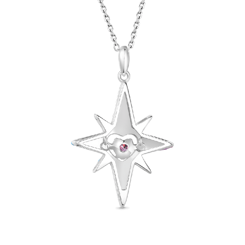 Collar Estrella de Ocho Puntas Corazón