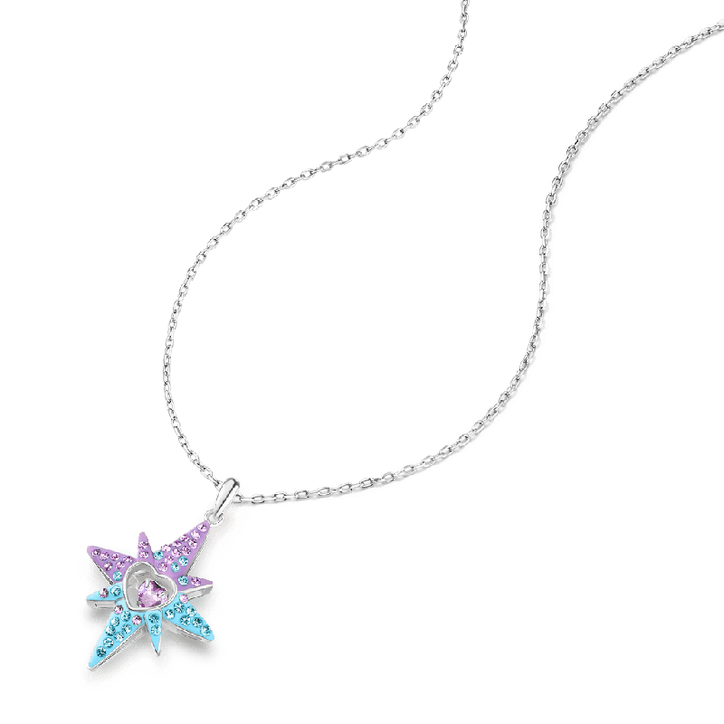 Collar Estrella de Ocho Puntas Corazón