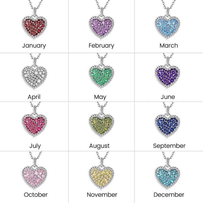 Collar de Cuerda Trenzada Corazón de Amor