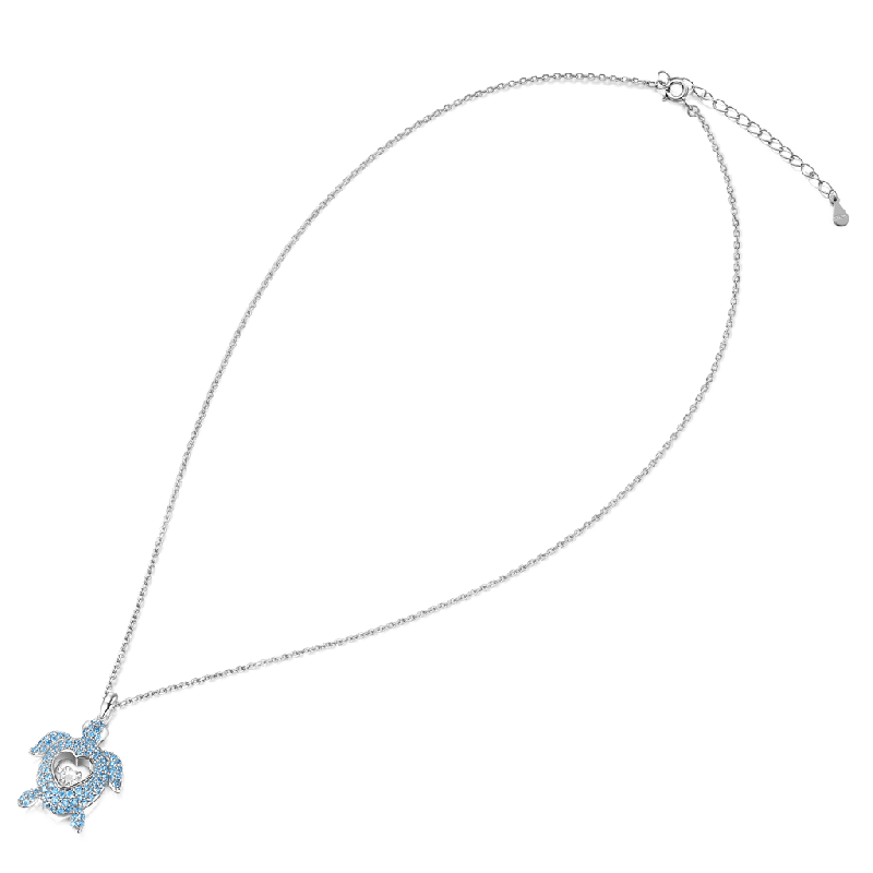 Collar Corazón Danzante Tortuga