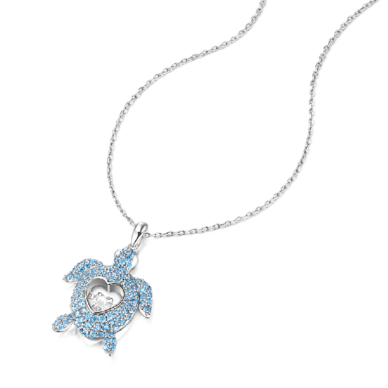 Collar Corazón Danzante Tortuga