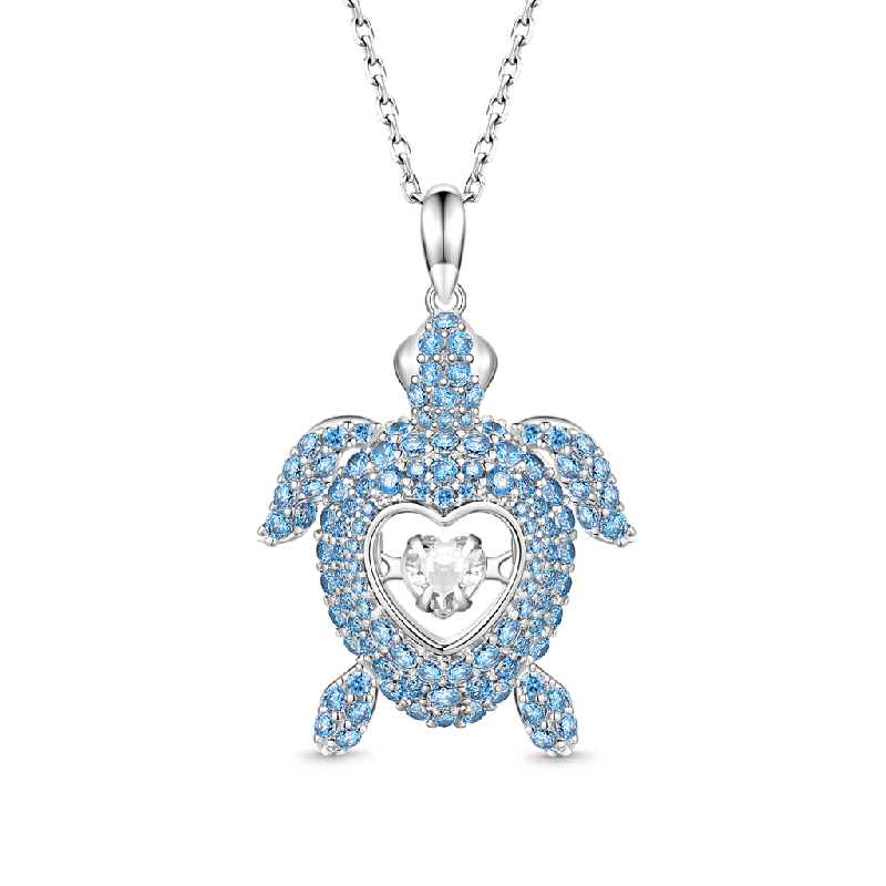 Collar Corazón Danzante Tortuga
