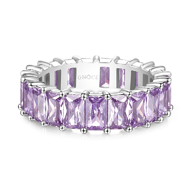 Anillo Eternidad Corte Baguette