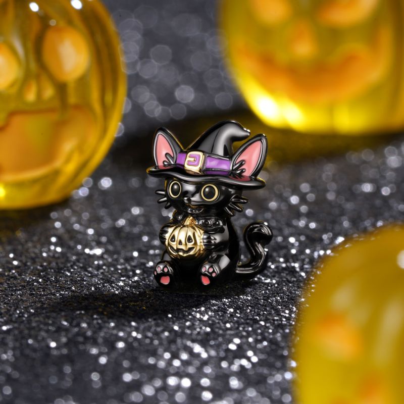 Charm Gato Negro Mago