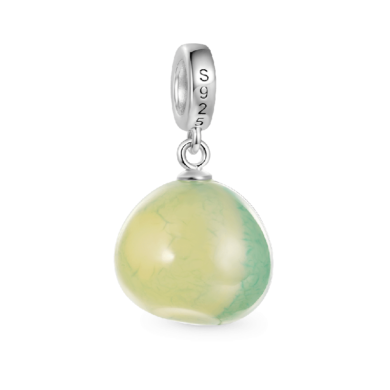 Colgante Piedra Mascota Verde Pastel