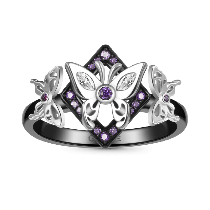 Anillo Rombus Mariposa