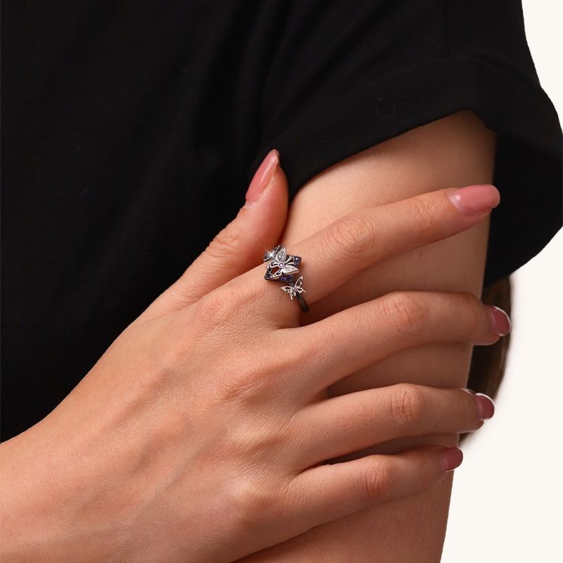 Anillo Rombus Mariposa