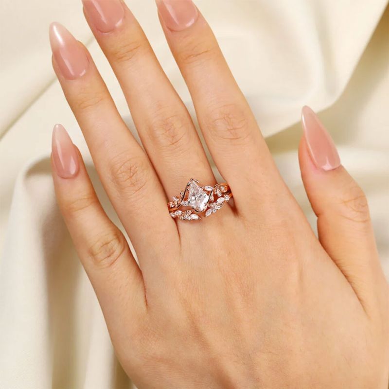 Set Anillo Corte Cometa Hoja