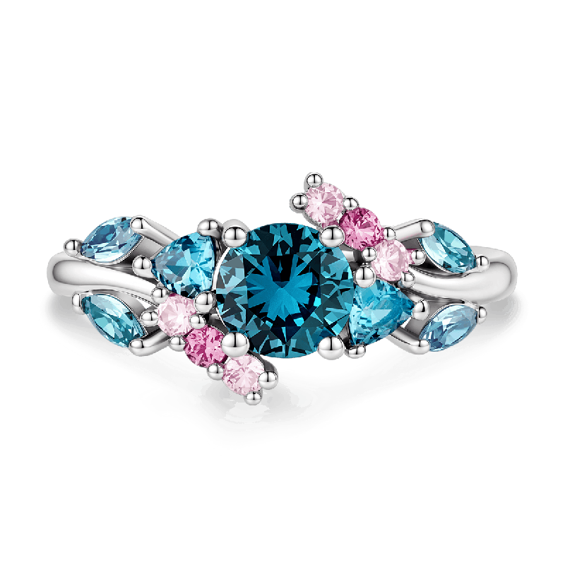 Anillo Compromiso Corte Redondo