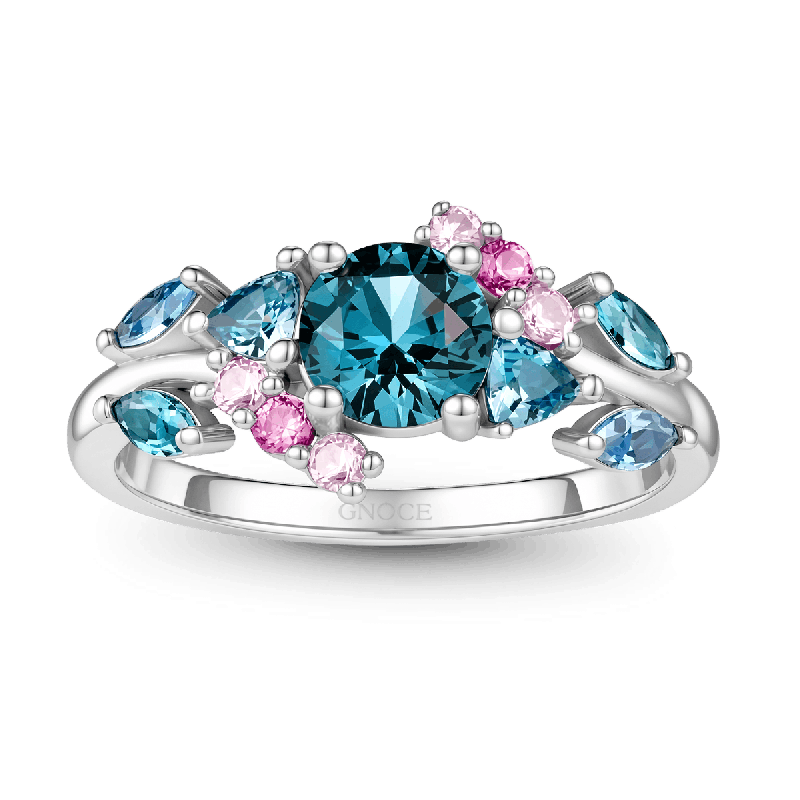Anillo Compromiso Corte Redondo