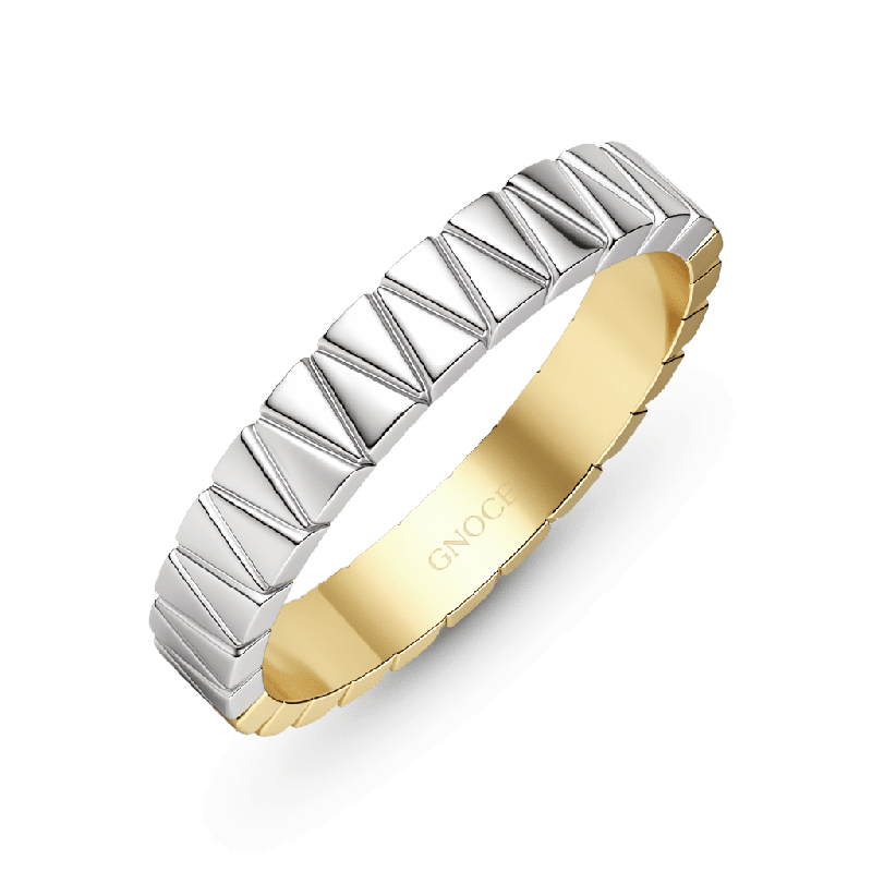 Anillo mitad oro, mitad plata