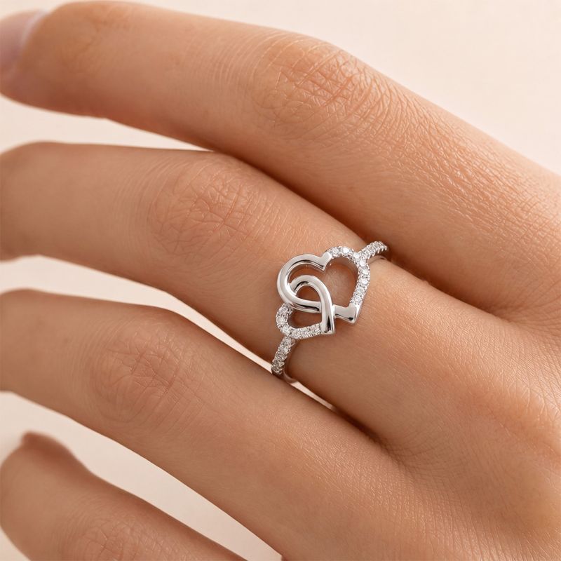Anillo de Banda del Corazón del Infinito