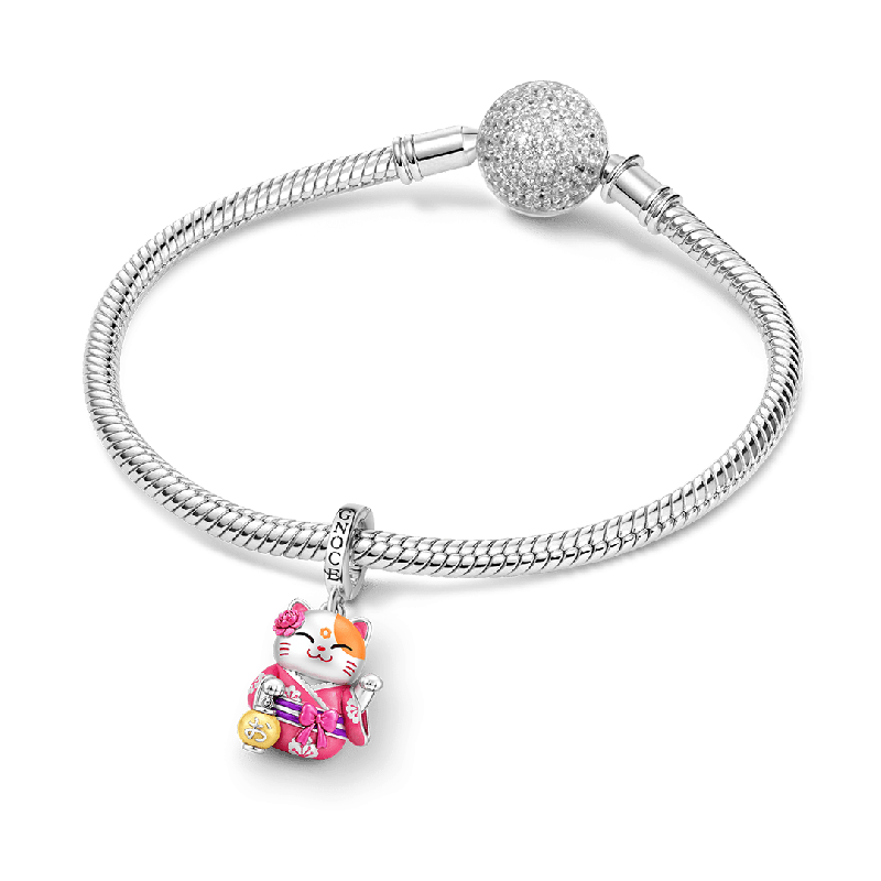 Amuleto colgante Maneki Neko