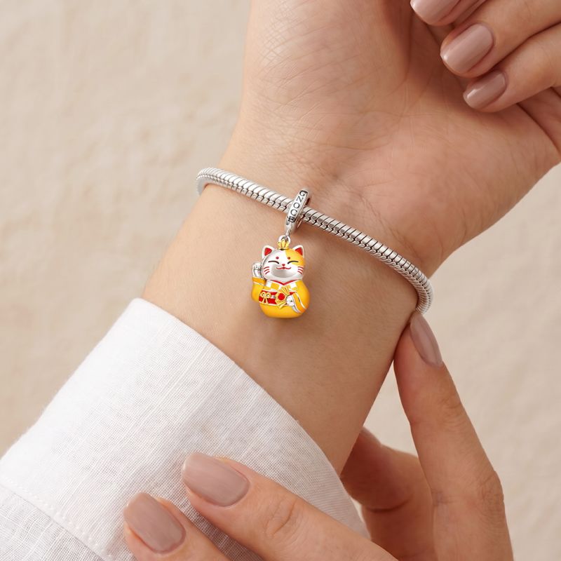 Amuleto colgante del broche de la suerte para gatos