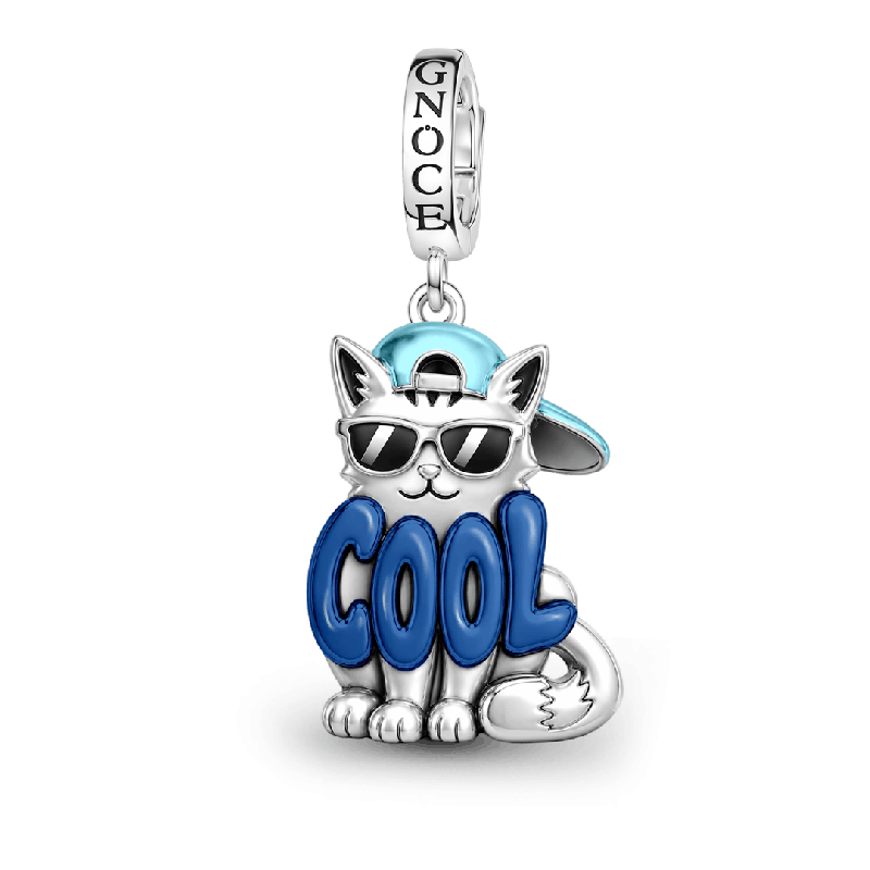 Amuleto colgante de cierre de gato genial