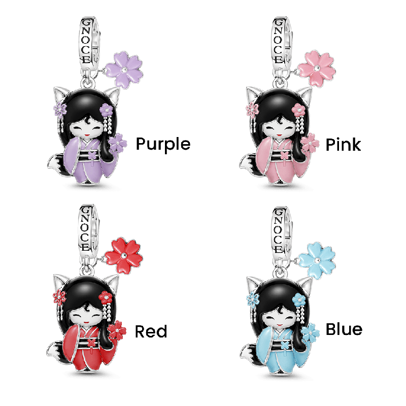 Amuleto japonés Kokeshi Girl