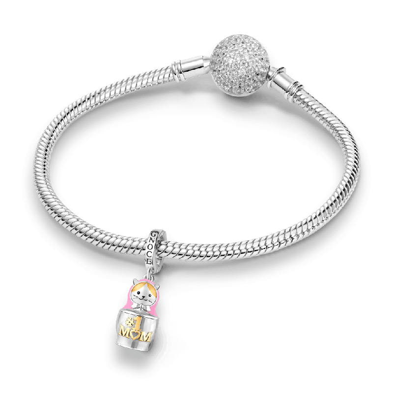 Amuleto colgante grabable de matrioska