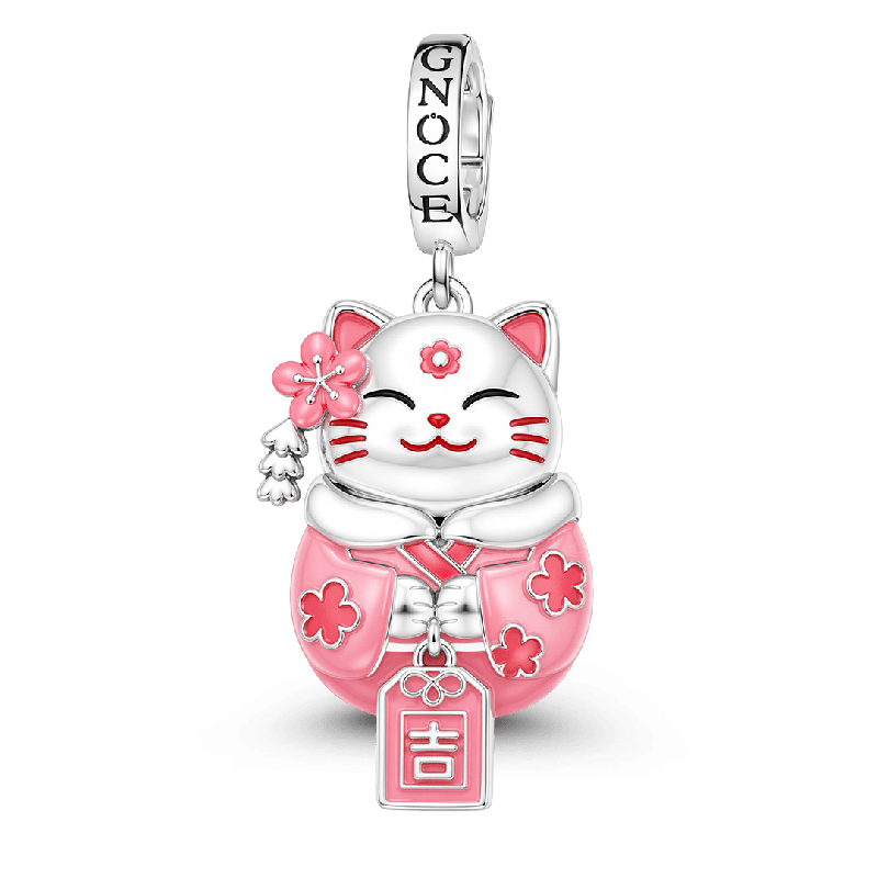 Amuleto japonés Sakura Lucky Cat