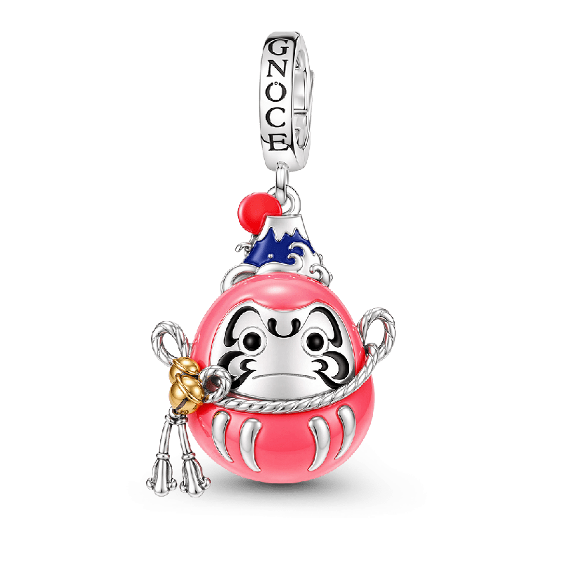 Amuleto colgante colgante de muñeca Daruma japonesa