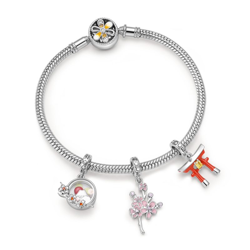 Pulsera de dijes japonesa multi-charm