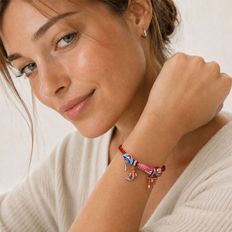 Pulsera de dijes de estilo japonés