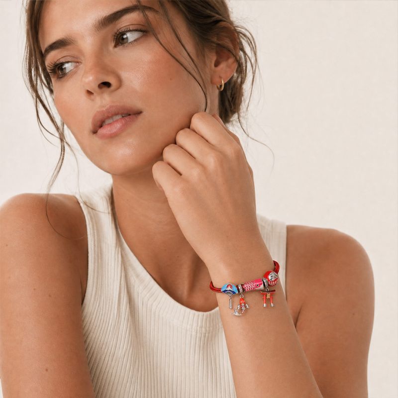 Pulsera de dijes de estilo japonés