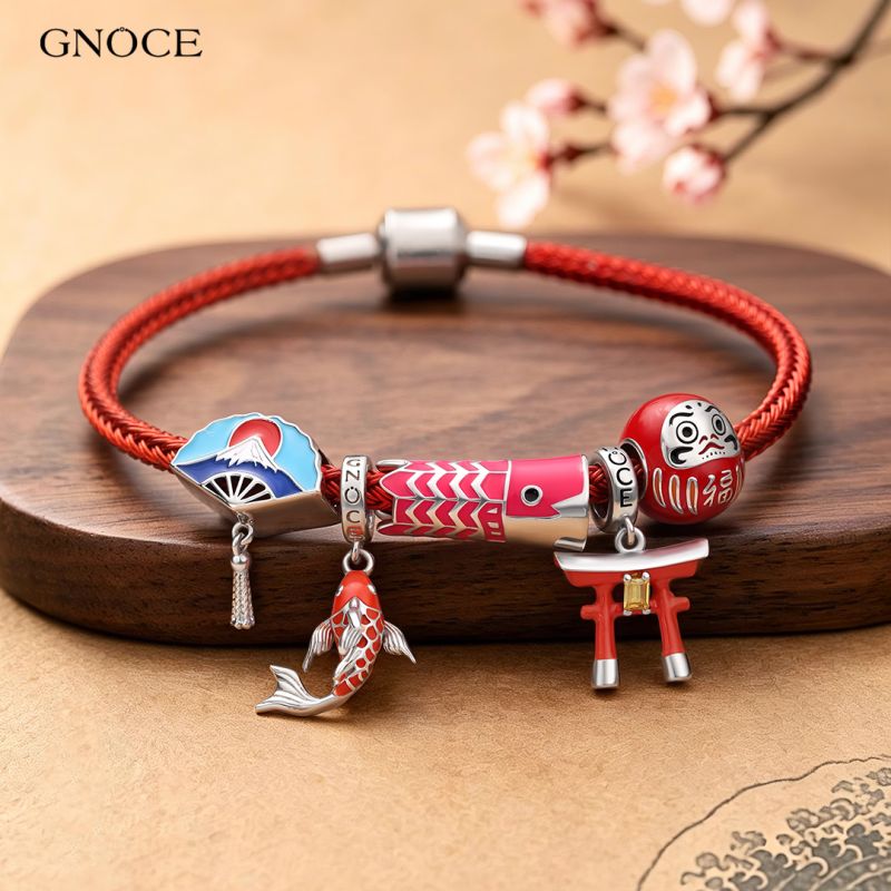 Pulsera de dijes de estilo japonés