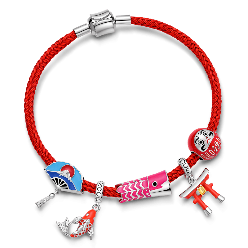 Pulsera de dijes de estilo japonés