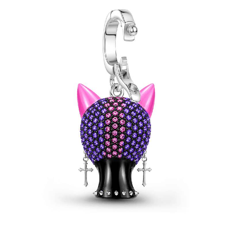 Amuleto de orejas de gato punk de Halloween