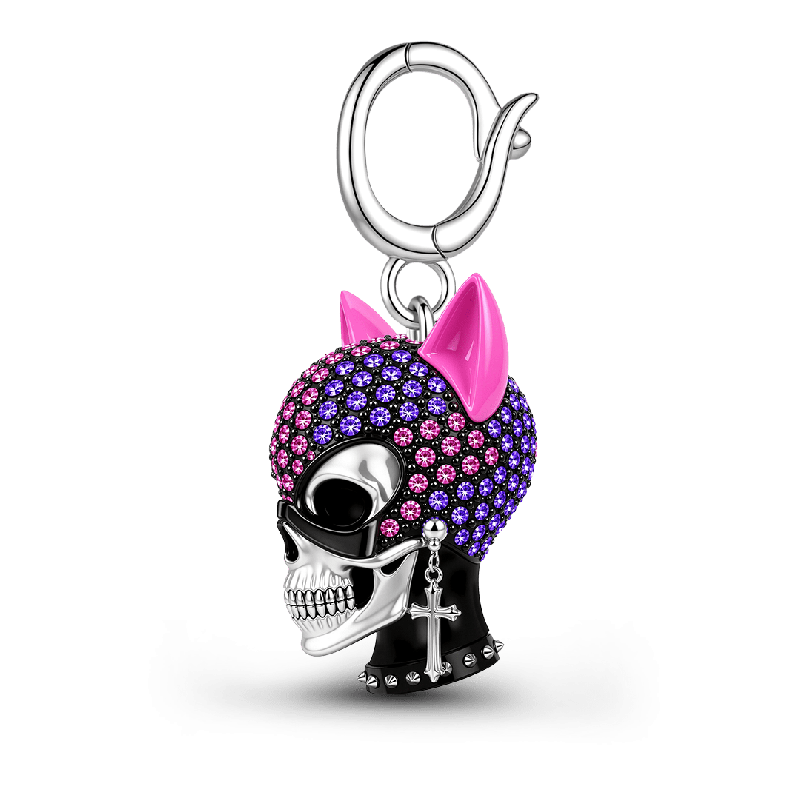 Amuleto de orejas de gato punk de Halloween
