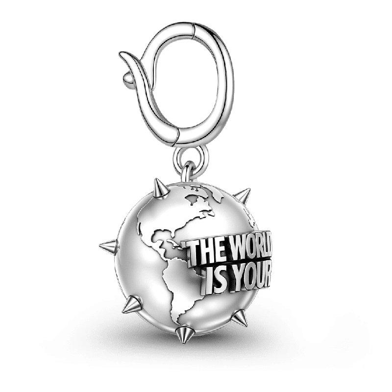 Amuleto Punk Grabable World Globe