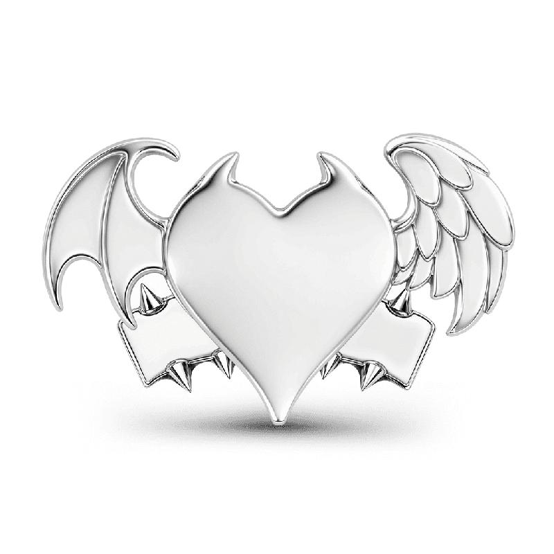 Cuenta Ala de Demonio Ángel Corazón Punk