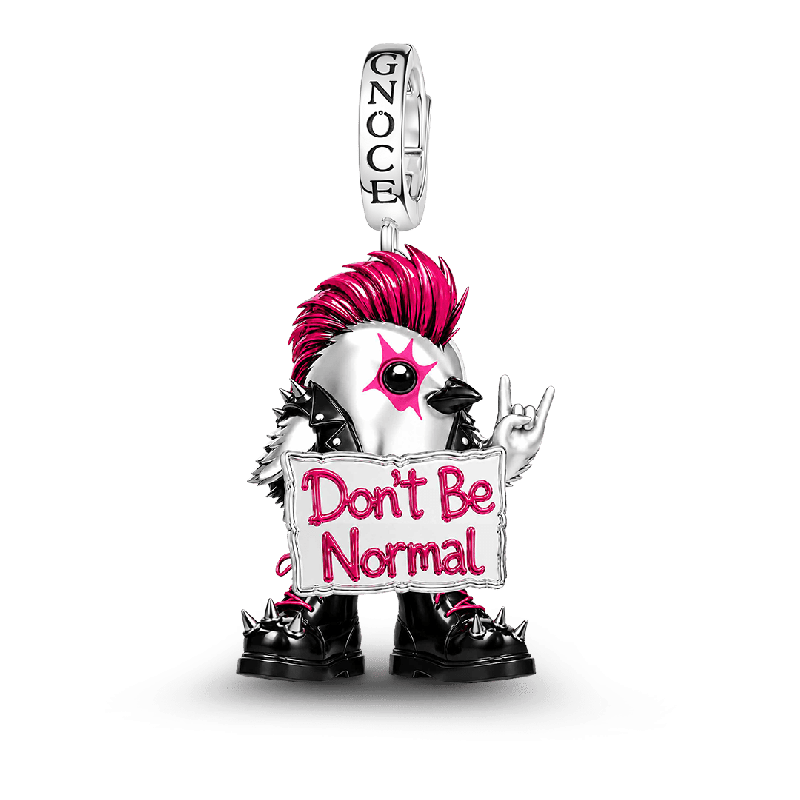 Encanto punk de pollo que brilla en la oscuridad