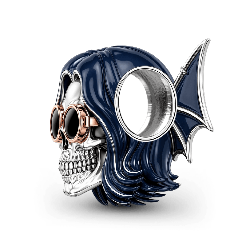 Cuenta de calavera de estrella punk de Halloween