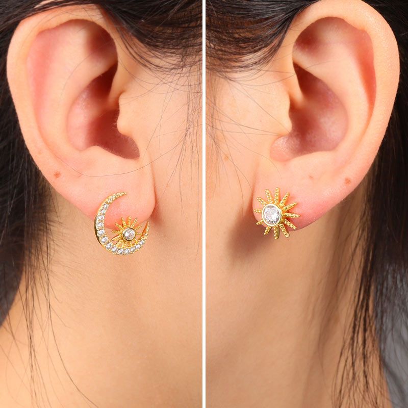 Aretes Estrella y Luna