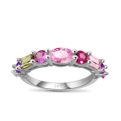 Anillo de Cristal Multicolor