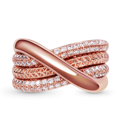 Anillo Banda Entrelazada