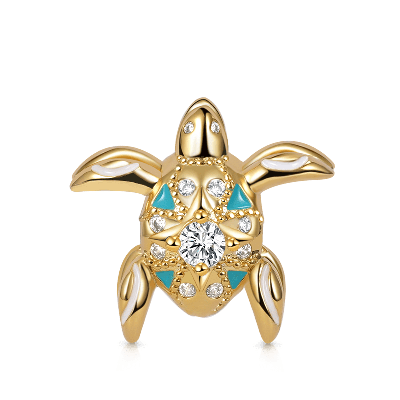 Charm Colgante Tortuga de Doble Cara