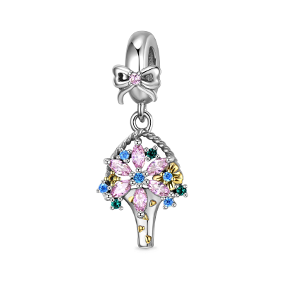 Charm Colgante Ramo de Flores